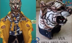 maskot drumband harimau